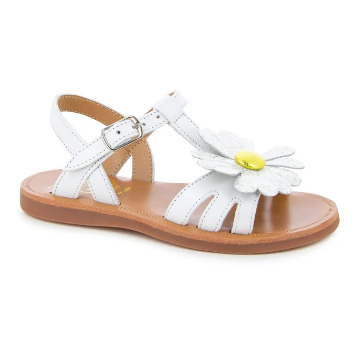 Big Flo Plagette Sandals | White- Product image n°1