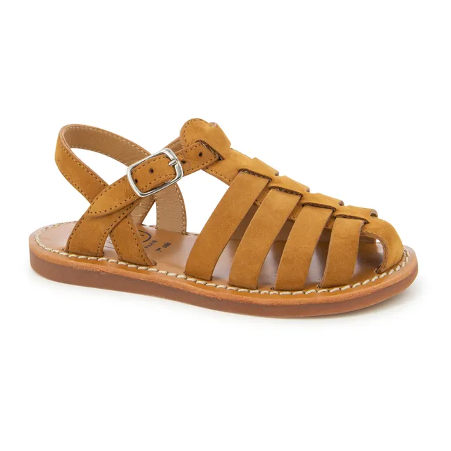 Sandalen Strand Stitch Dad | Kamelbraun