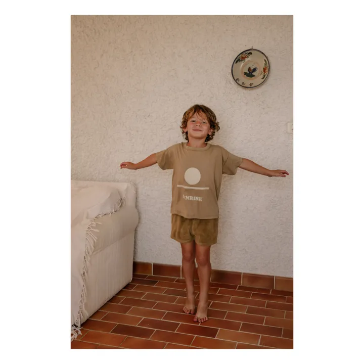 Camiseta Dylan de algodón ecológico | Camel- Imagen del producto n°1