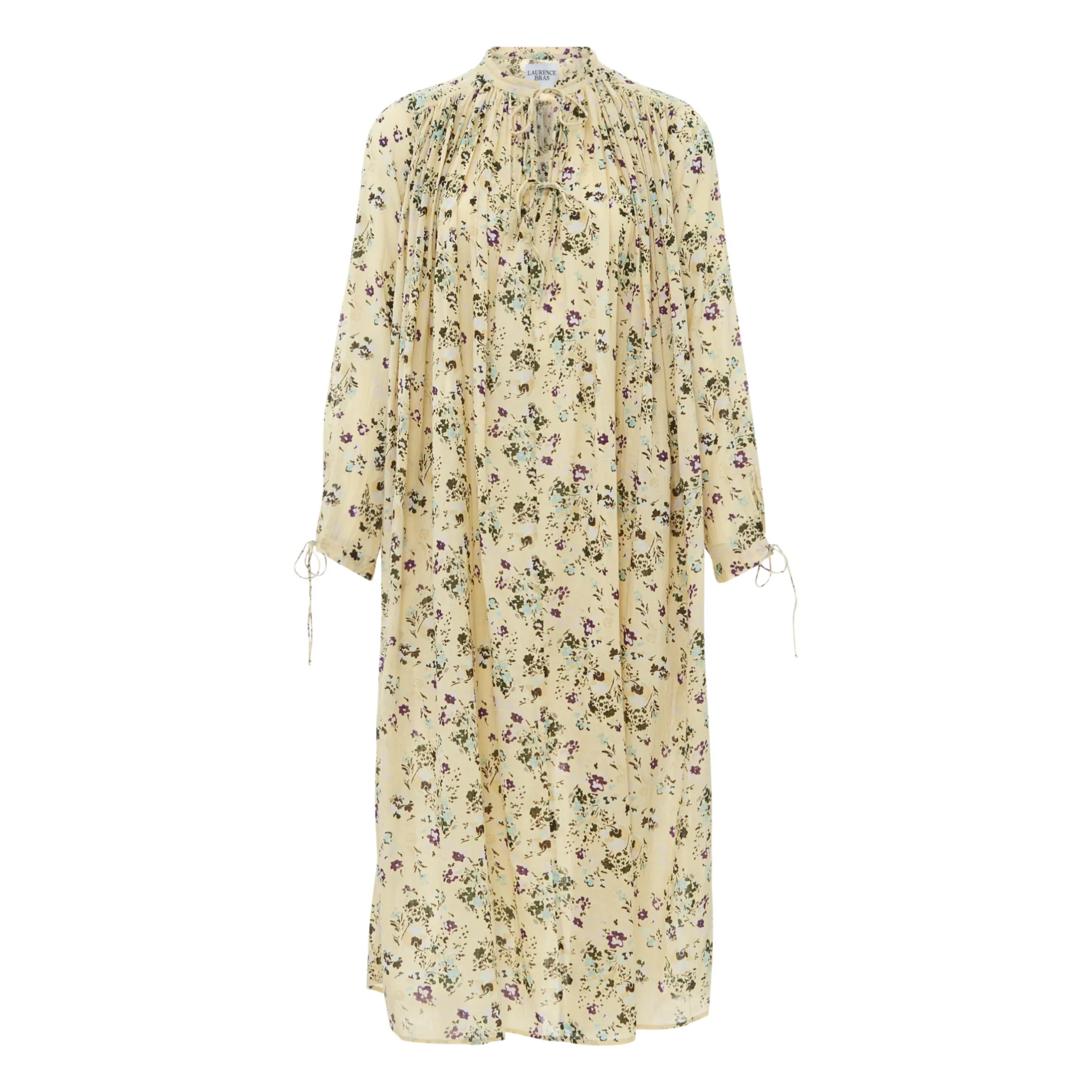 Laurence Bras - New Cigarette Print Dress - Ecru