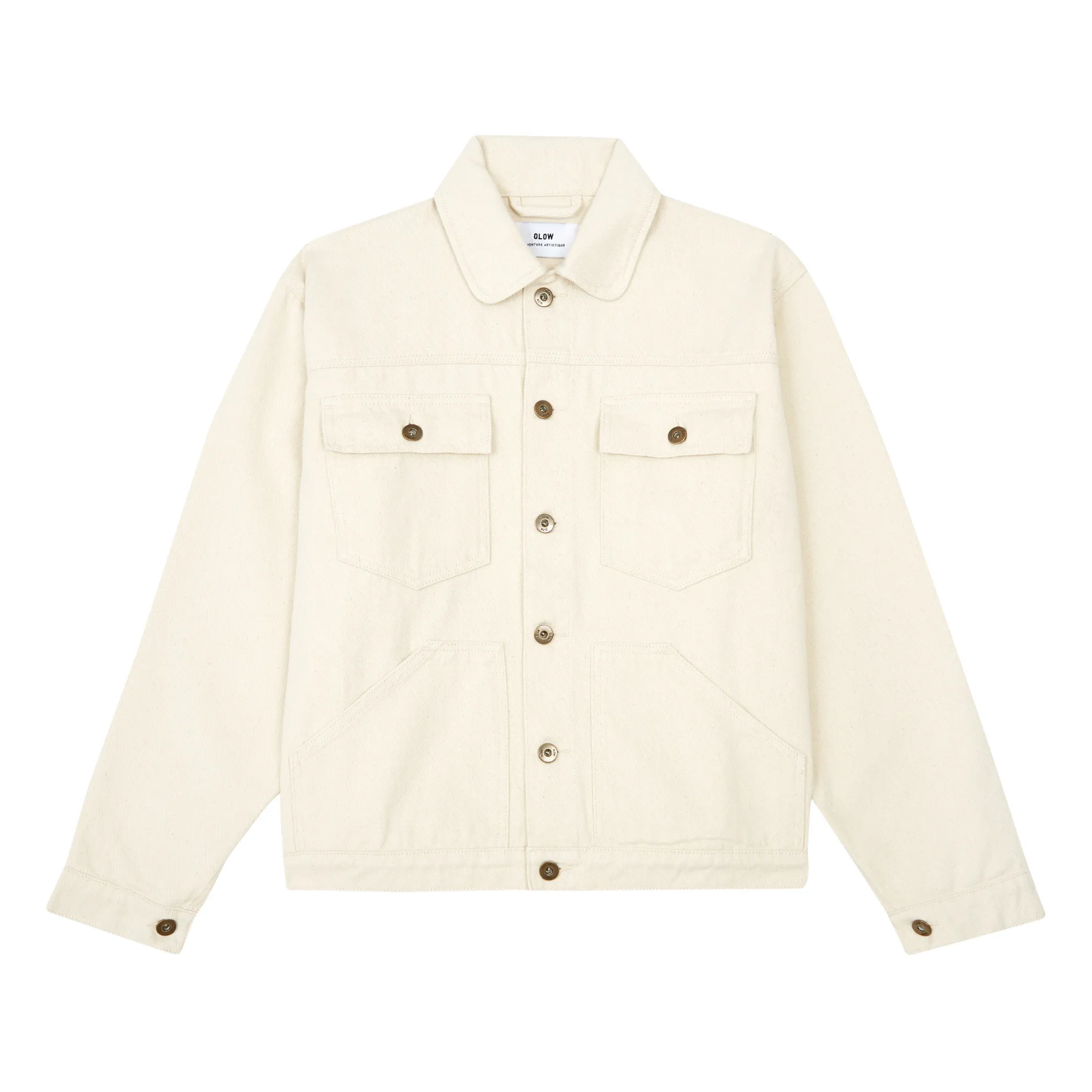 Olow Unisex Ecru Hekinan Jacket