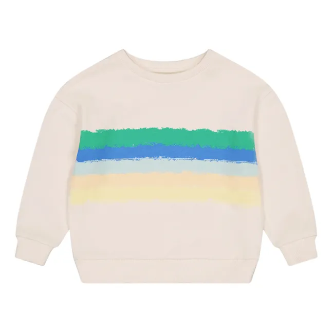 Gestreiftes Sweatshirt aus Bio-Baumwolle Edith | Seidenfarben