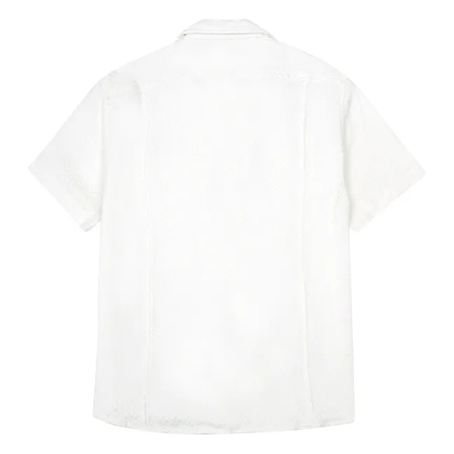 Acid Short-Sleeved Plaid Shirt | Ecru