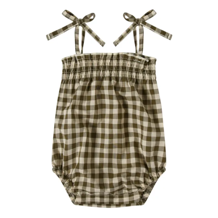 【セットアップ販売】organic zoo Olive Gingham organic zoo - Olive Gingham Dolce Top 送料無料 | U