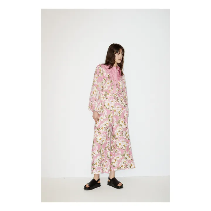 Camicia, modello: Maia, in seta e lino | Rosa- Immagine del prodotto n°1