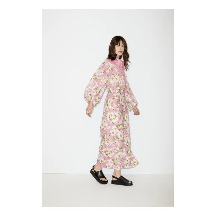Camicia, modello: Maia, in seta e lino | Rosa- Immagine del prodotto n°5