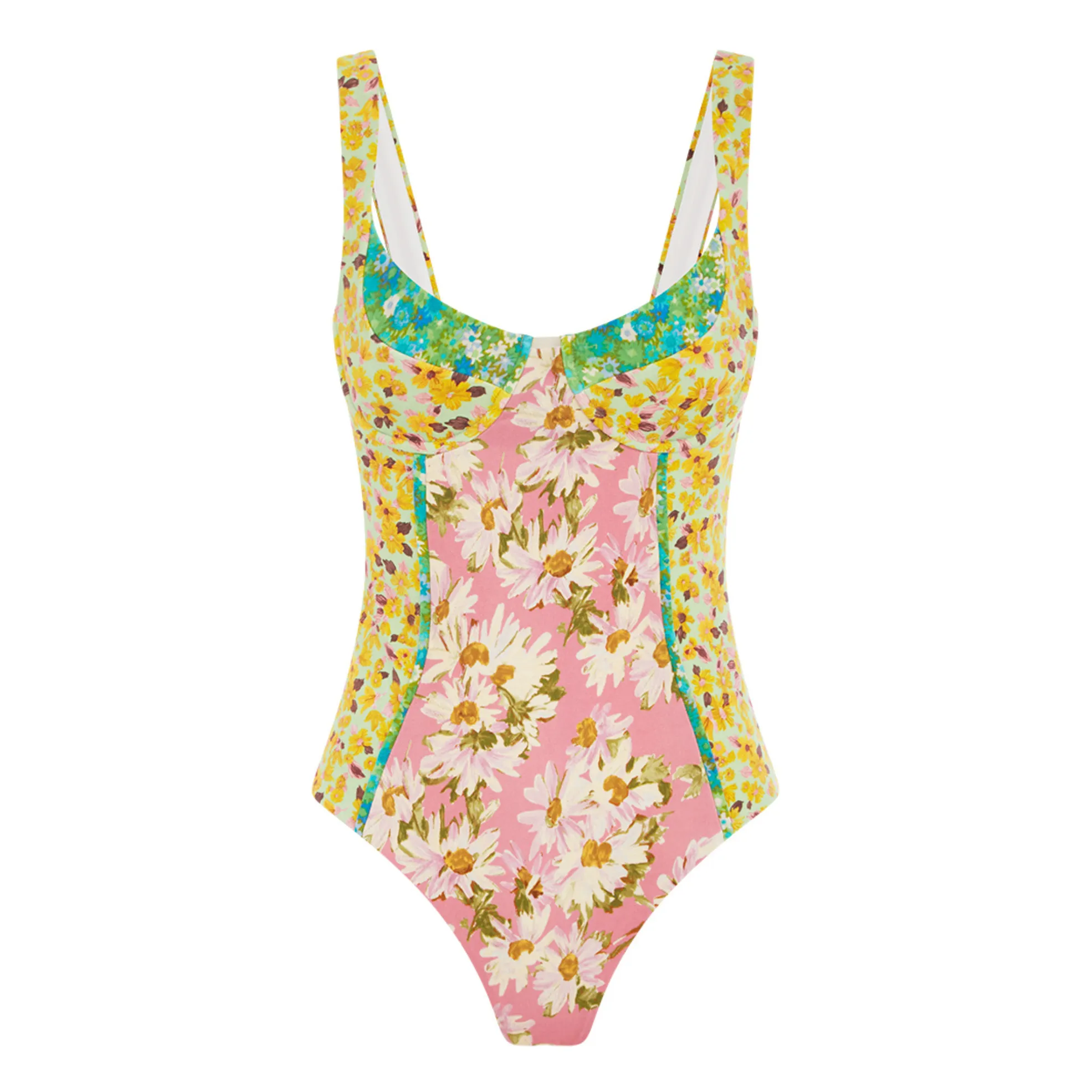 Alémais Pink Kenzie Recycled Material One-Piece Swimsuit