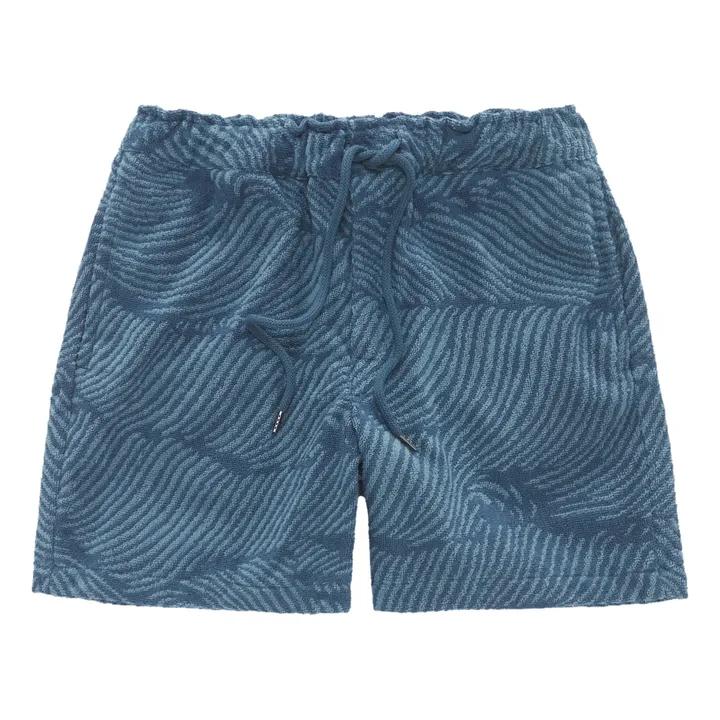 Wavy Terry Shorts | Blue- Product image n°0