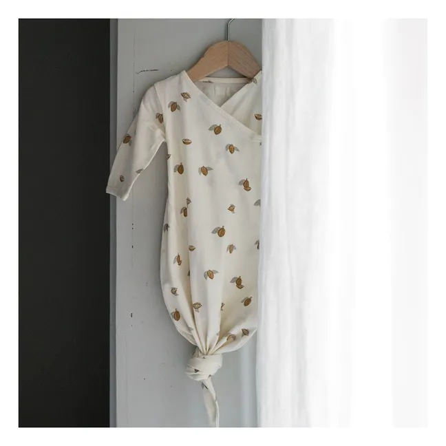 Tonka Organic Cotton Sleep Cardigan | Cream