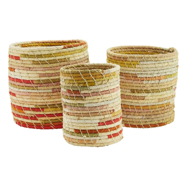 Recycled Cotton Baskets - Set of 3 | Ochre