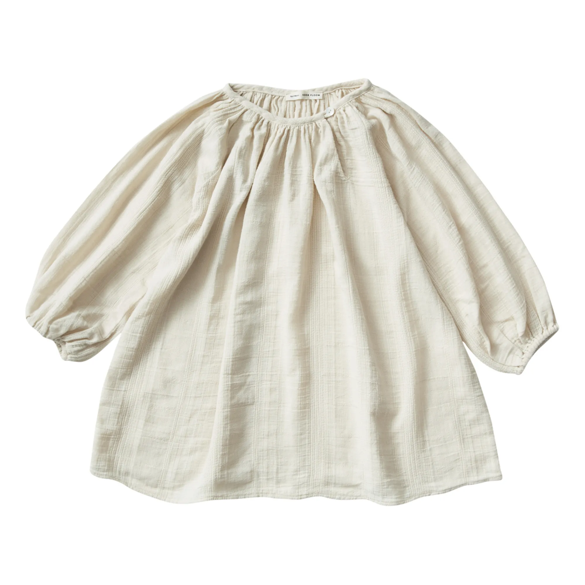 Soor Ploom - Organic Cotton Peasant Tunic - Ecru | Smallable