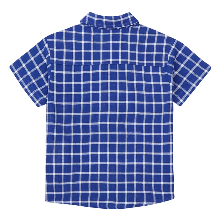 Camicia a scacchi per ragazzi | Blu marino- Immagine del prodotto n°2