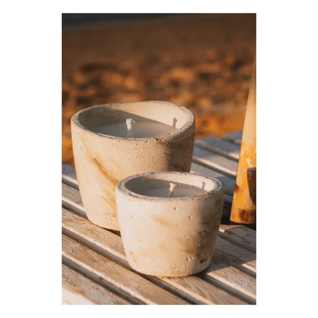 Outdoor colored candle neutral scent - M | Beige
