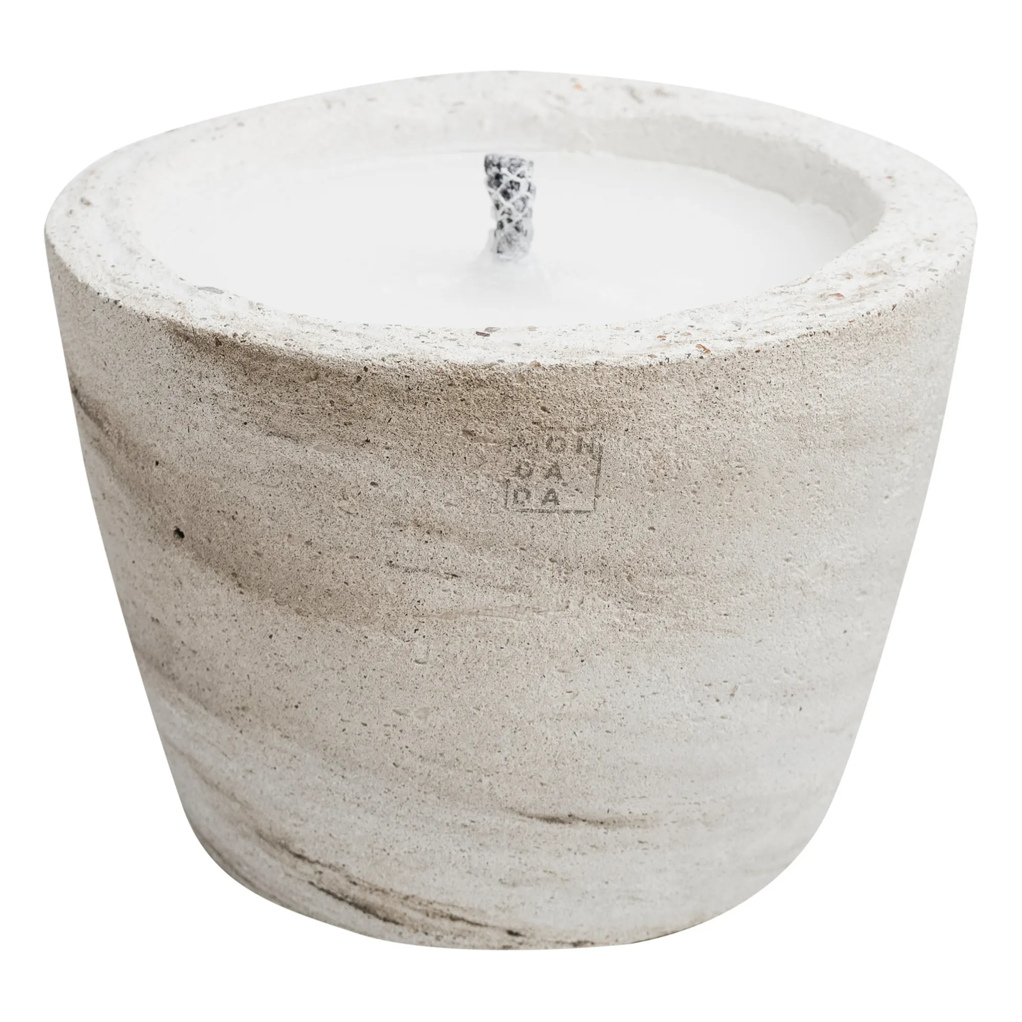 Outdoor candle with neutral scent lid | Blanc/Écru- Product image n°4