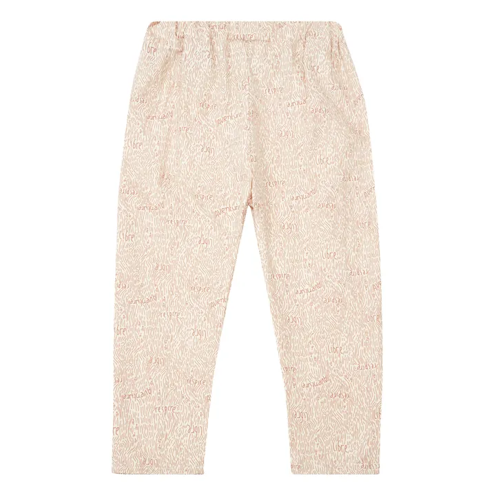 Organic Recycled Cotton Carrot Pants | Dusty Pink- Product image n°0