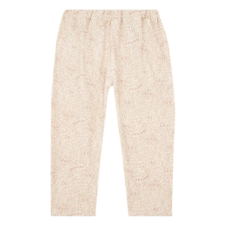 Organic Recycled Cotton Carrot Pants | Dusty Pink- Product image n°1