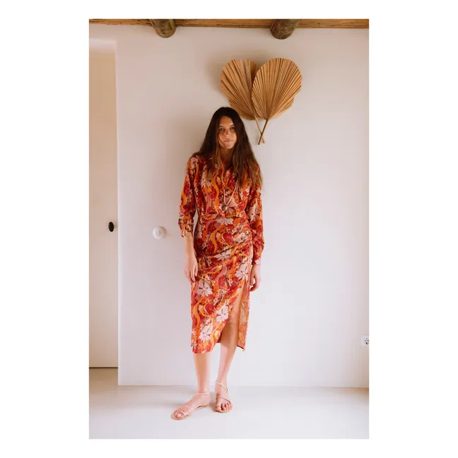 Blouse Costes Métallisée | Brique