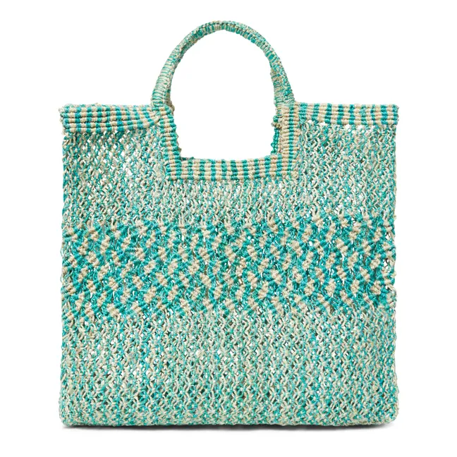 Stella Large Basket Bag | Blue