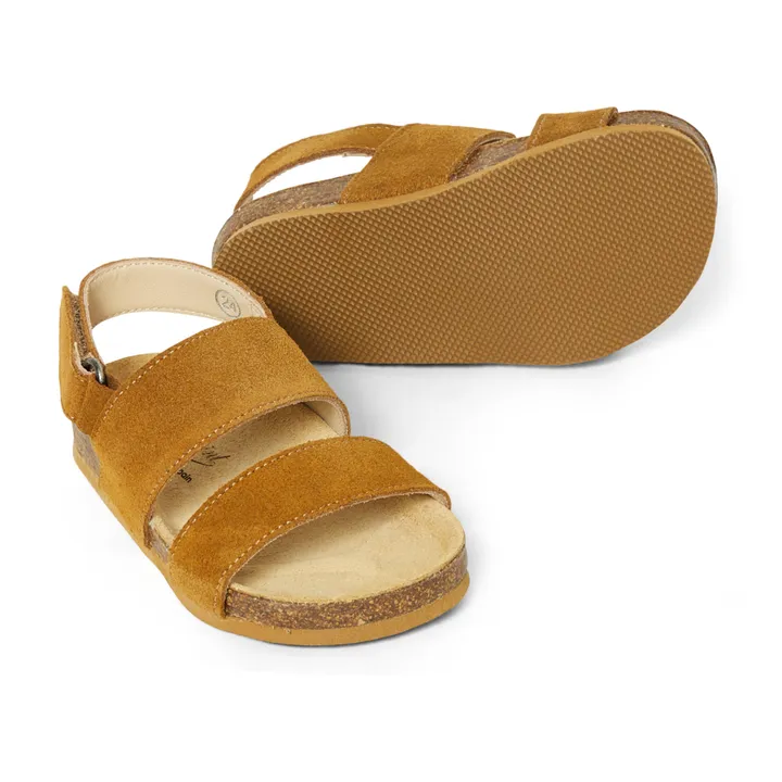 Sandali in pelle, modello: Agostino | Ocra- Immagine del prodotto n°1