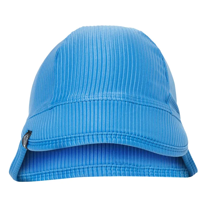Gerippte Anti-UV-Kappe | Blau- Produktbild Nr. 0
