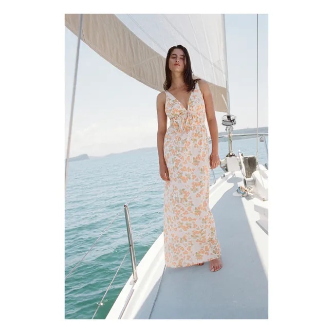 Vestido floral de vacaciones | Crudo