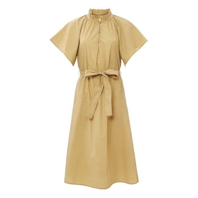Robe Diane Popeline de Coton | Beige