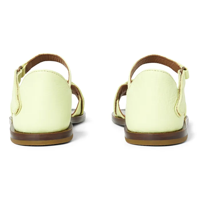 Sandalias trenzadas | Verde amarillo- Imagen del producto n°2