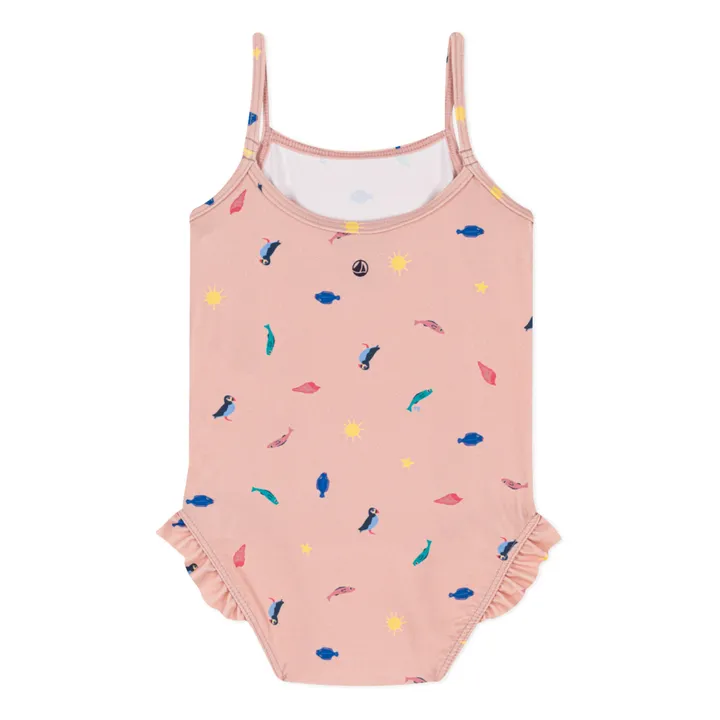 Recycled Material Printing Swimsuit | Pink- Product image n°2