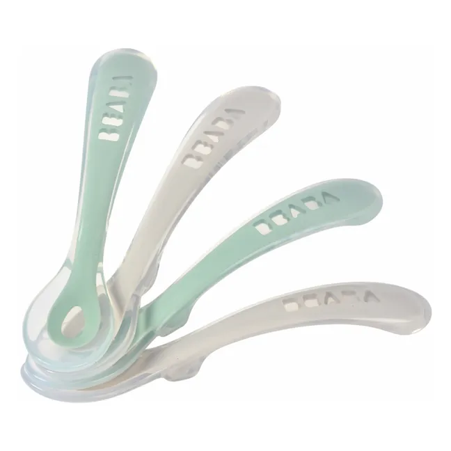 2nd age soft silicone spoons - Set of 4 | Sage
