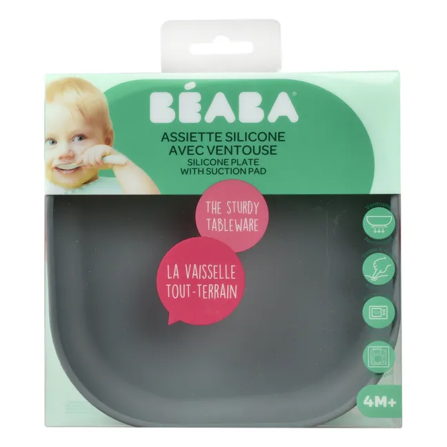 Silicone Plate | Charcoal grey