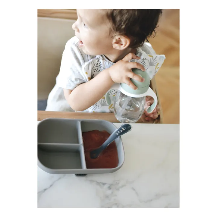 Plato con compartimentos de silicona | Gris Antracita- Imagen del producto n°2