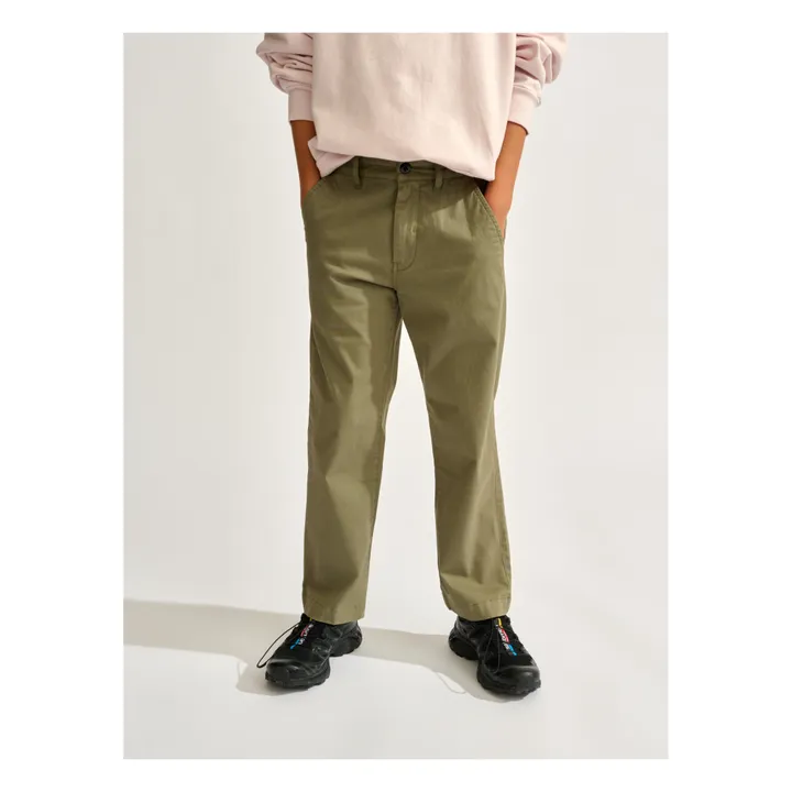Pantaloni Chino Wilson | Verde oliva- Immagine del prodotto n°2