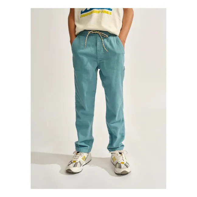 Pantalones rectos de pintor | Azul Gris
