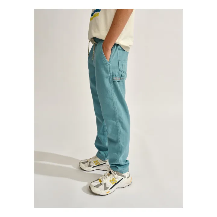 Painter Straight Leg Pants | Grey blue- Product image n°3
