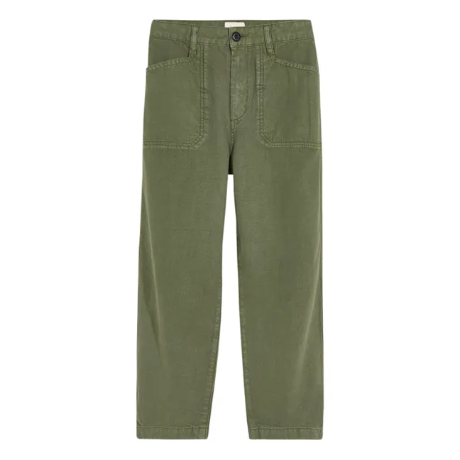 Pantaloni Dritti Perrig | Verde militare