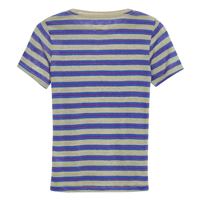 Camiseta Mogo Linen | Azul índigo