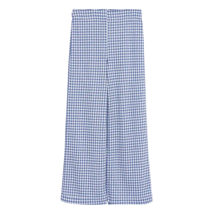 Fiona Gingham Pants | Navy blue- Product image n°0