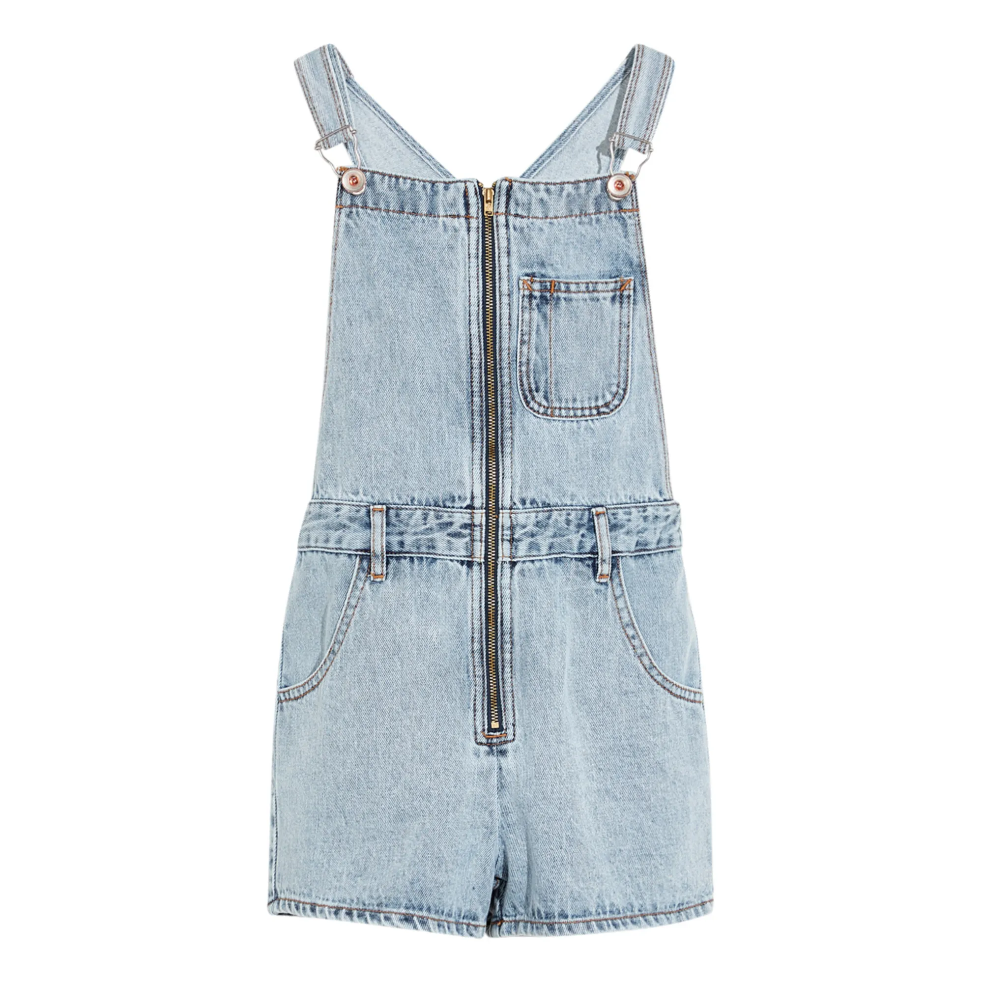 Bellerose Denim Bleached Padel Dungarees