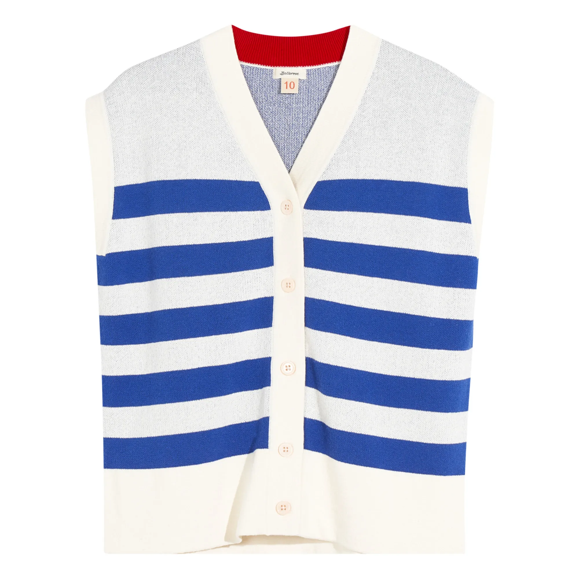 Bellerose White Gemis Sleeveless Gilet