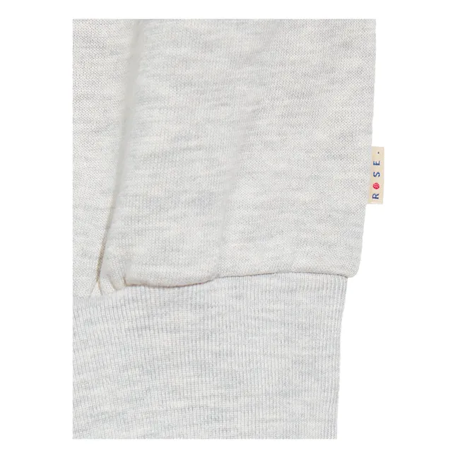 Ärmelloses Sweatshirt fein | Grau Meliert