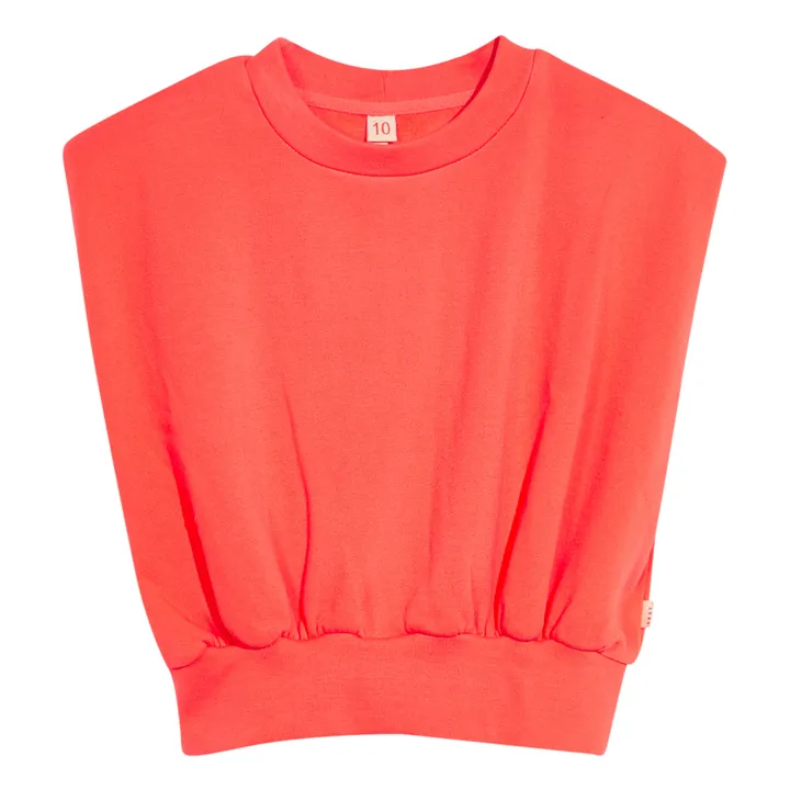 Sweat Sans Manches Fine | Rouge- Image produit n°0