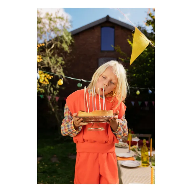 Sudadera fina sin mangas | Rojo