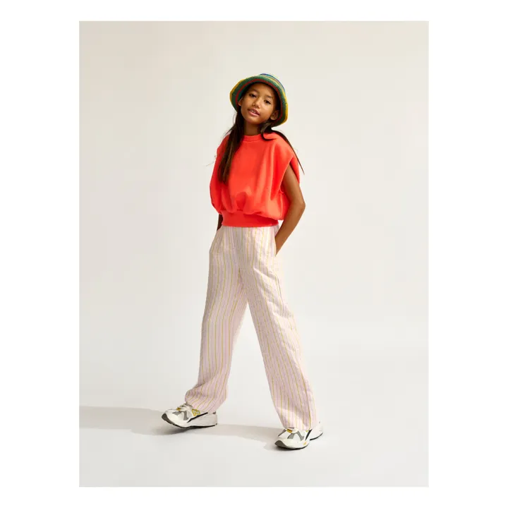 Sweat Sans Manches Fine | Rouge- Image produit n°3