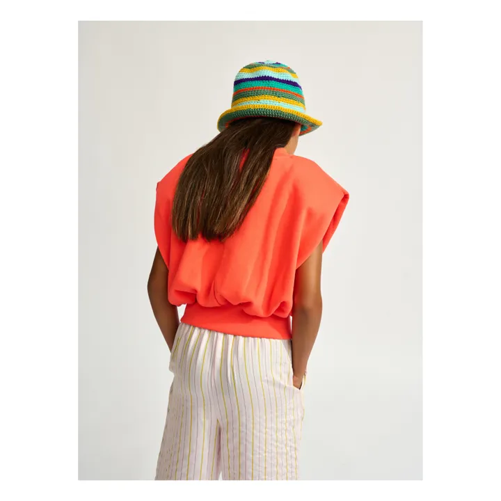 Sweat Sans Manches Fine | Rouge- Image produit n°4