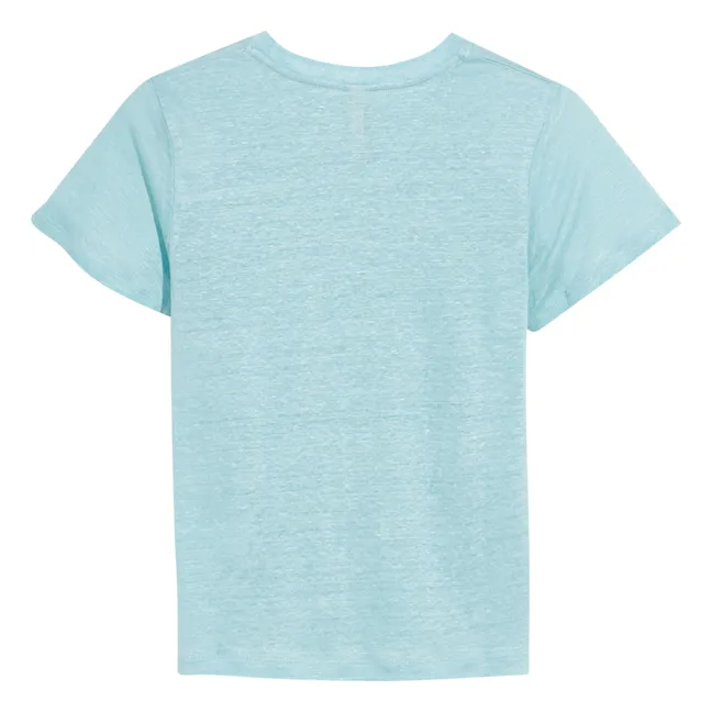 T-Shirt Mio Leinen | Blau