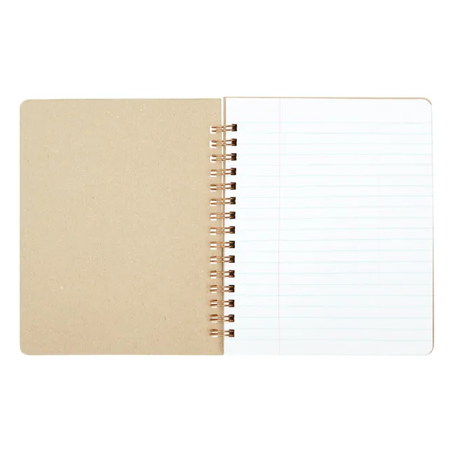 Spiral Bound Notebook | Nude beige