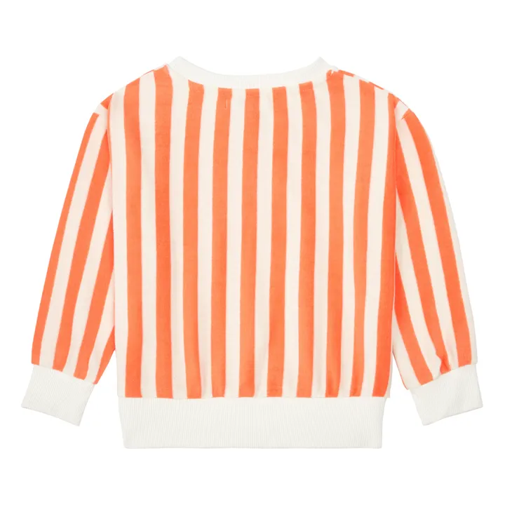 Striped Terry Sweater | Orange- Product image n°2