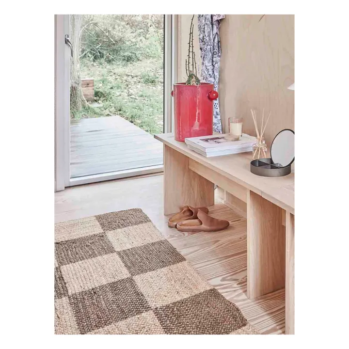 Tapis Chess en jute | Naturel- Image produit n°1