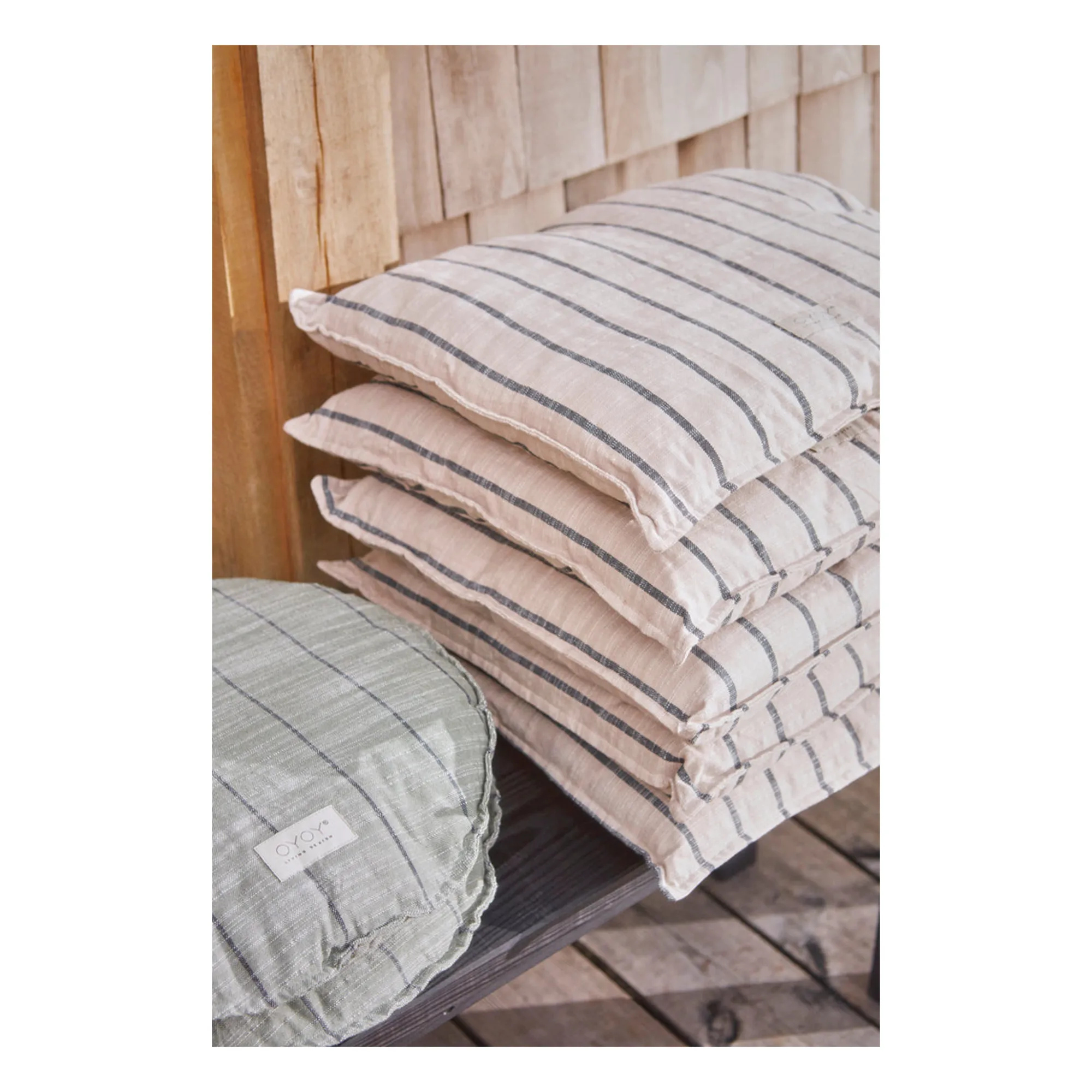 Coussin outdoor Kyoto | Argile- Image produit n°1