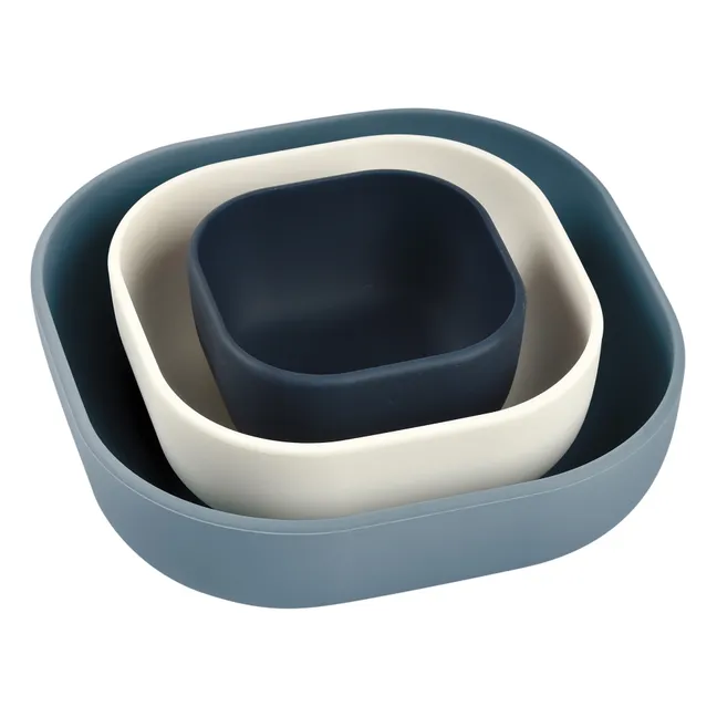 Cuencos de silicona - Juego de 3 | Azul Marino
